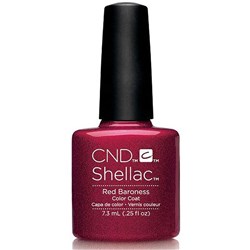 CND SHELLAC Gel polish - red baroness